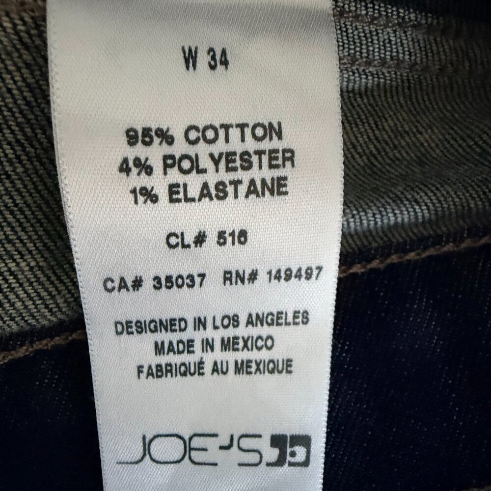 Joe's Jeans Men's 34x32 Straight Leg Dark Wash Denim Preppy Casual Classic - Picture 7 of 8
